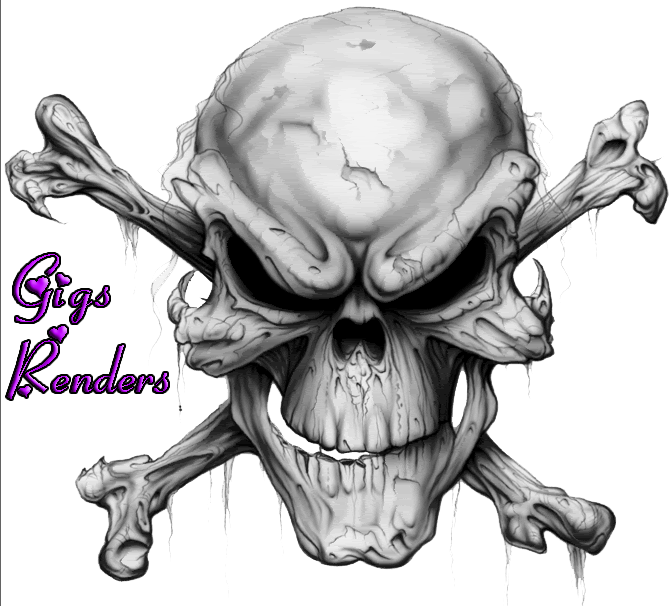 image gallery: skull render