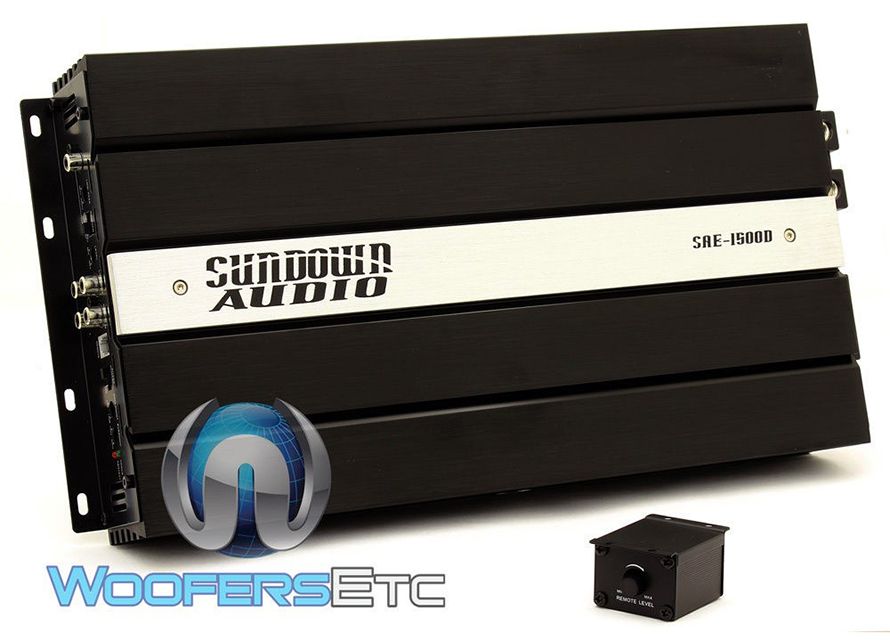 Sundown Audio SAE-1500D Monoblock 1500W RMS Digital Class D Amplifier