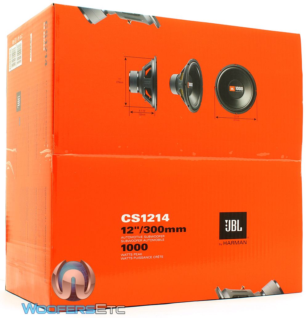 JBL CS1214 12" SINGLE 4OHM 1000W SUB CAR AUDIO AMPLIFIER BASS