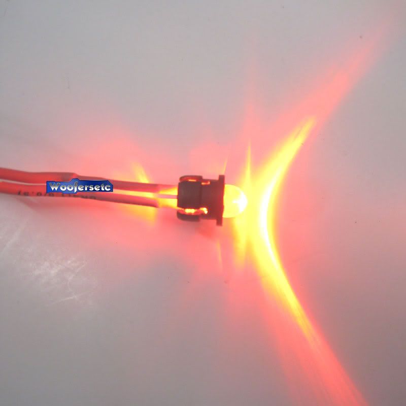 Red LED Super Bright Laser 12 Volt Car Alarm Light Blinking Theft