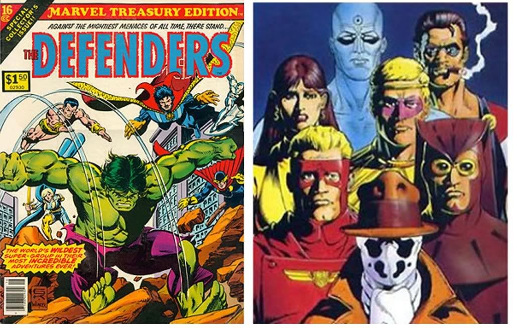 Superteam Smackdown Round 1: The Defenders vs. The Watchmen