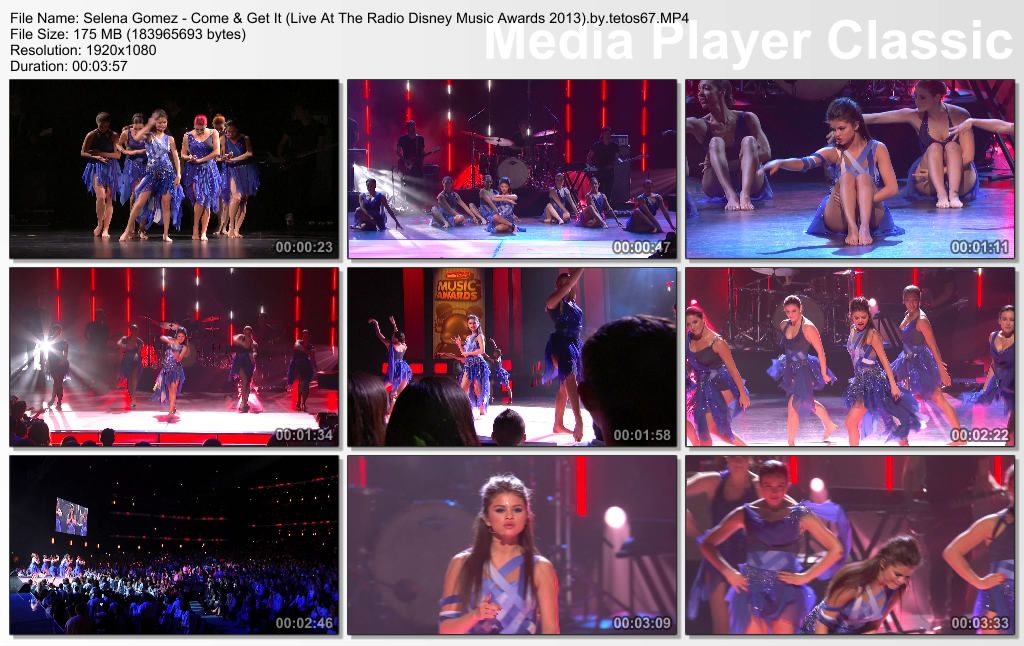 Selena Gomez Come Get It Radio Disney Music Awards 2013 MP4