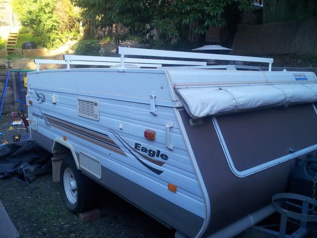 attaching roof racks to a jayco eagle probably a few more nights in 
