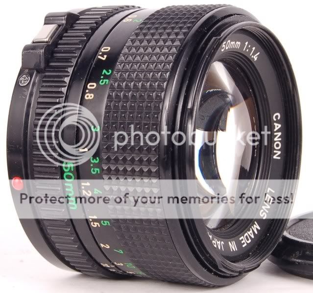 CANON FD 50mm f/1.4 PRIME MF LENS f1.4 50 mm SHARP FAST  