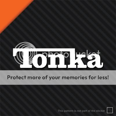 TONKA Music Logo Graphic Auto Window Sticker Decal  