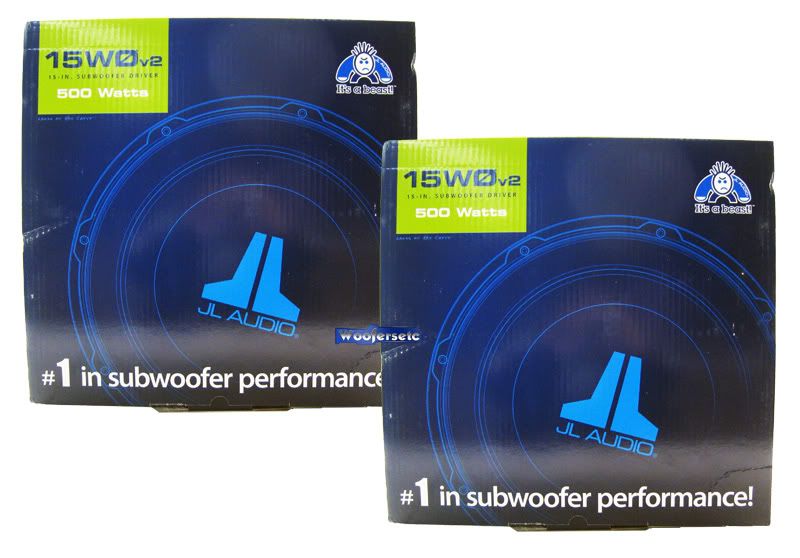 15W0V2 4 JL AUDIO NEW 15 4 OHM SUBS 15W0 SUBWOOFERS  