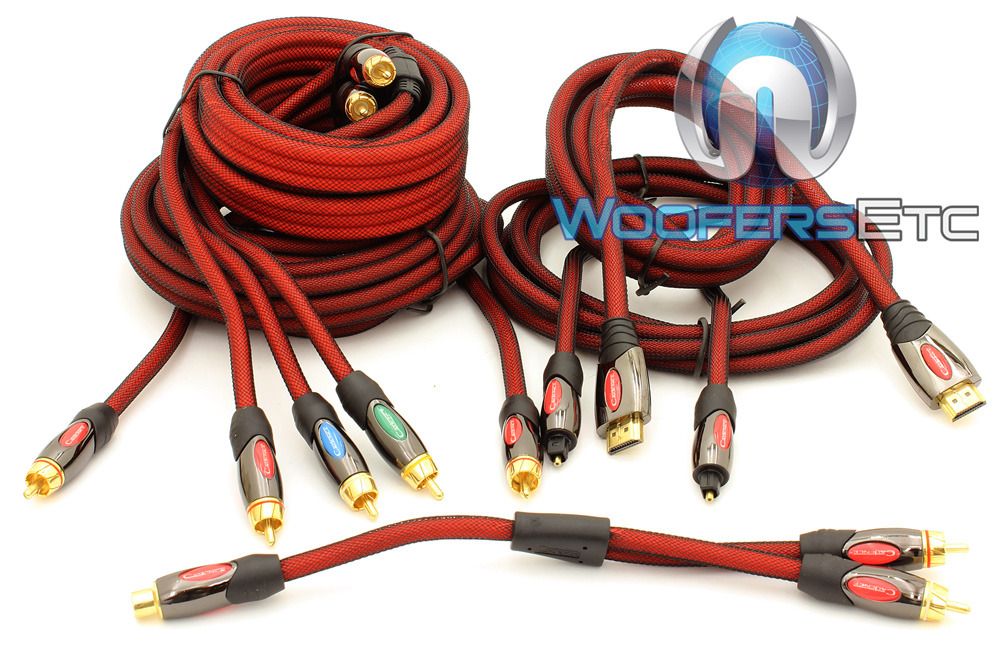 CADENCE AUDIO CAVH5 COMPLETE HOME THEATER KIT RCA HDMI FIBER OPTIC