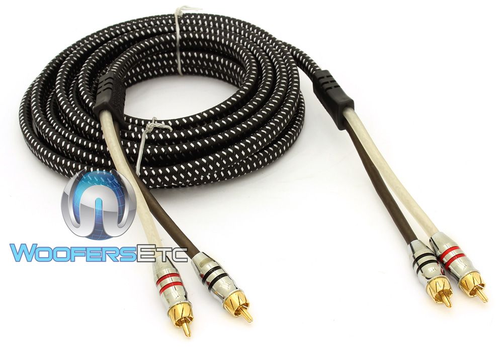 SUNDOWN AUDIO 25FT SAZ 4CHANNEL SOLID 100/% OFC COPPER TWISTED RCA AMPLIFIER WIRE