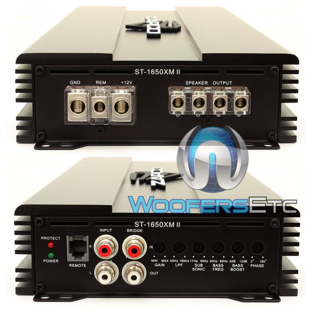 ZAPCO ST-500XM II CAR MONOBLOCK 500W RMS CLASS D SUBWOOFERS BASS AMPLIFIER NEW