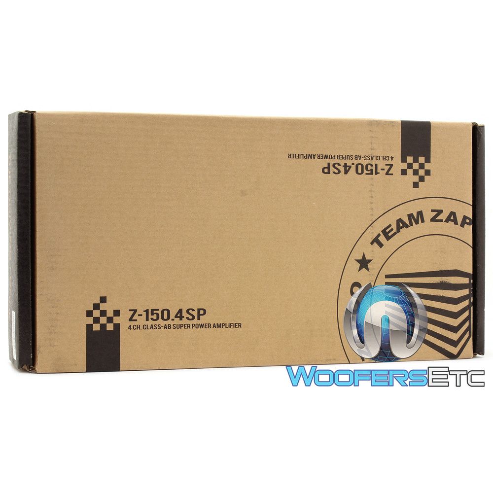 ZAPCO Z-150.4-SP 4CHANNEL 1150W RMS COMPONENT SUPER POWER CLASS AB