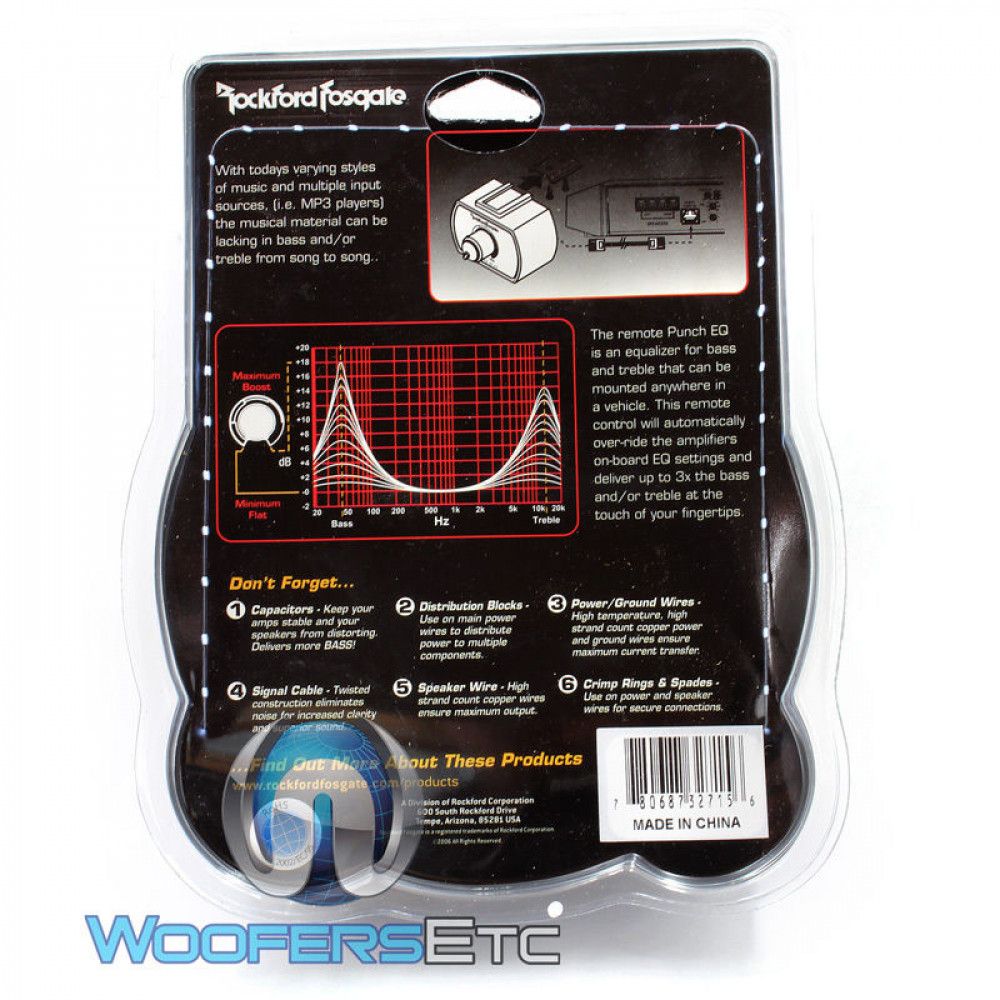 ROCKFORD FOSGATE PEQ PUNCH AMPLIFIER BASS BOOST EQUALIZER