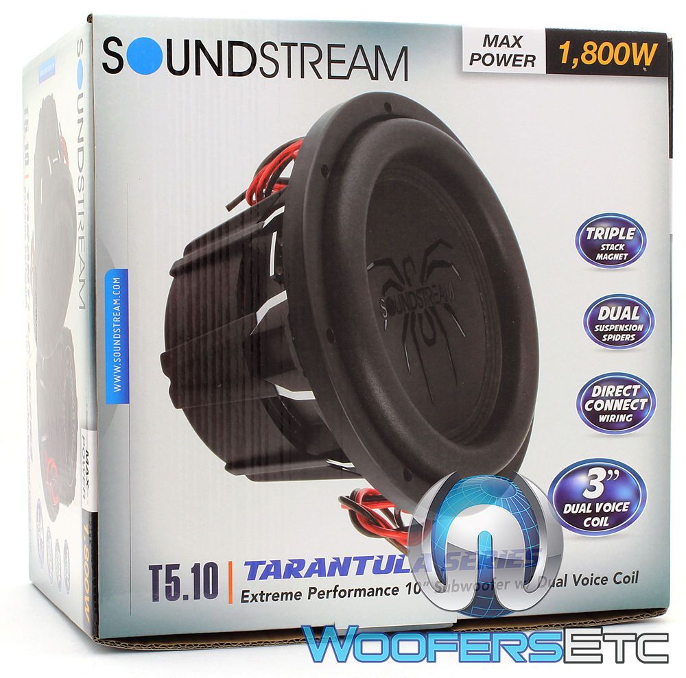 soundstream tarantula t5 max 2 ohm dvc subwoofer