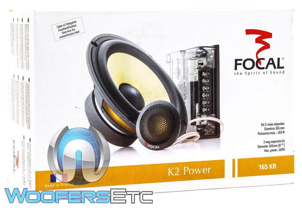 FOCAL 165KR K2 POWER 80W RMS CAR COMPONENT SPEAKERS TWEETERS