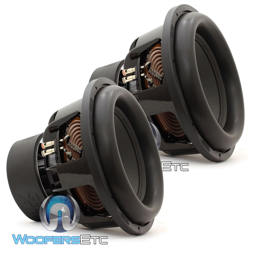 2 Sundown Audio X 15 V2 D4 Subs 15 Dual 4 Ohm Subwoofers Bass