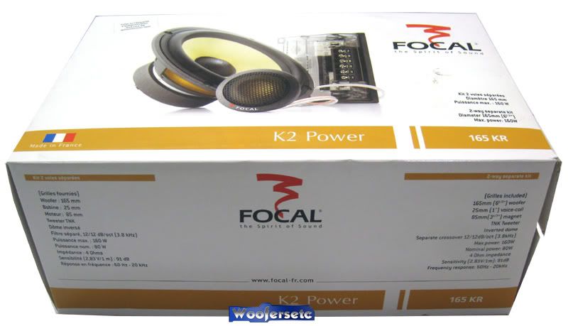 165KR FOCAL 6.5 2 WAY COMPOMENT SPEAKERS TNK TWEETERS WITH CROSSOVERS 