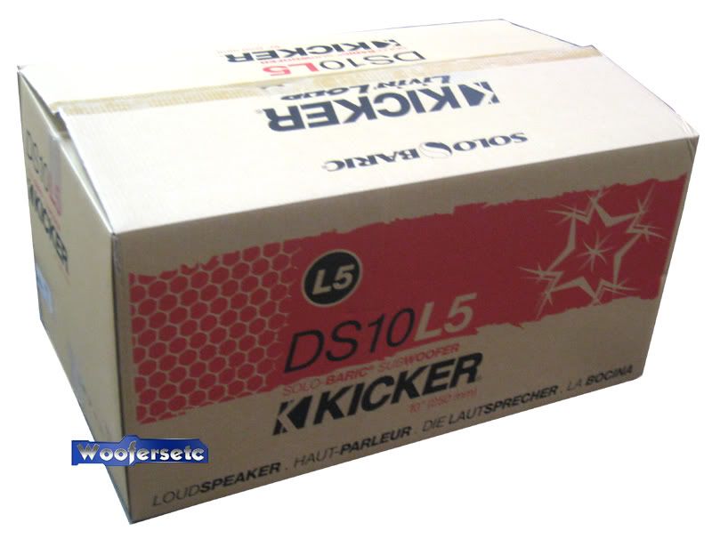 DS10L52 BOX KICKER 10 1,800W 2OHM SUBWOOFER 10L5 BASS  