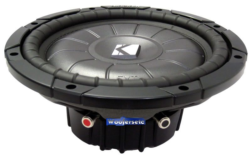 CVT10 2   Kicker 10 2 ohm Shallow Mount Comp VT Series 2010 Model 