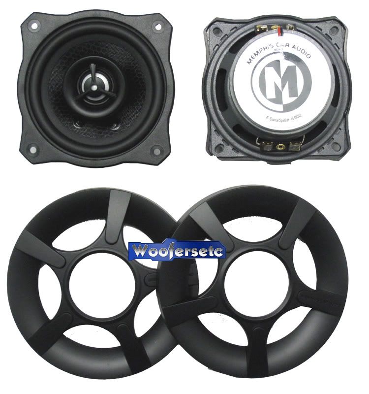 15 MC42   MEMPHIS 4 MCLASS COAXIAL SPEAKERS SET NEW  