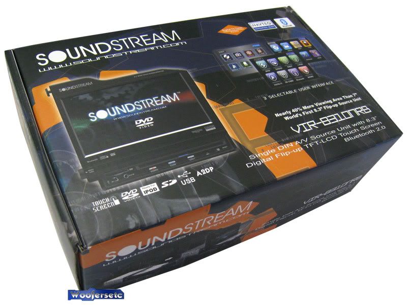 SOUNDSTREAM VIR8310NRB TV 8.3 SCREEN MONITOR CD DVD  IPOD SD USB 