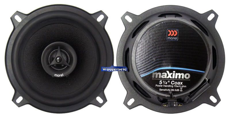 5C MAXIMO MOREL 5.25 PRO 2 WAY COAXIAL SPEAKERS NEW  