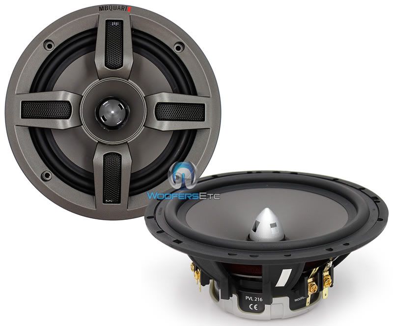 PVL 216 MB QUART 6.5 2 WAY COMPONENT SPEAKERS PVL216 806576217732 