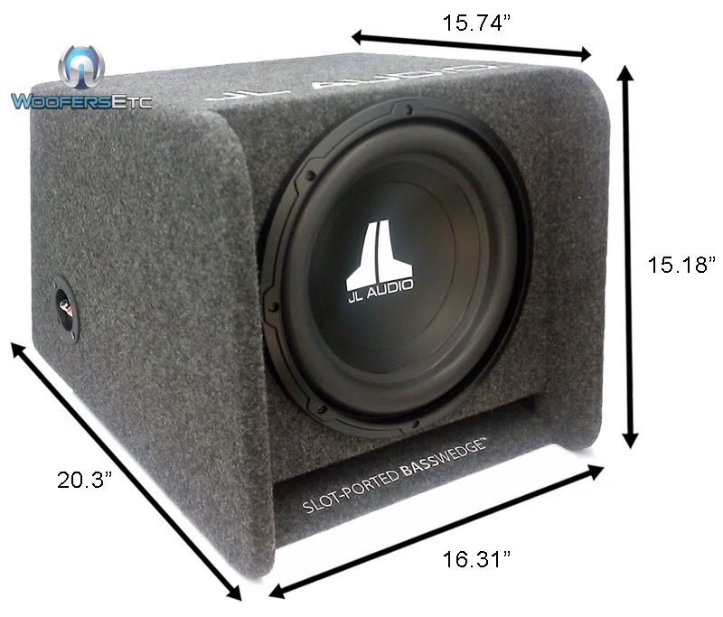   JL AUDIO 12 SUBWOOFER BOX + XA175.2 CADENCE AMP 2CH SUB AMPLIFIER