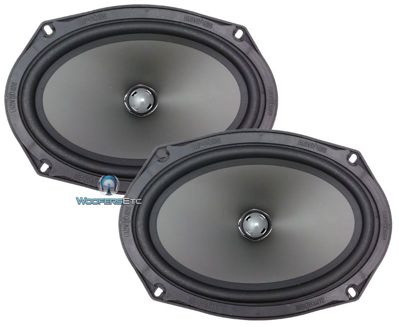 PVI 269 MB QUART 6 x 9 PRO 2 WAY COMPONENT SPEAKERS MIDS TWEETERS 