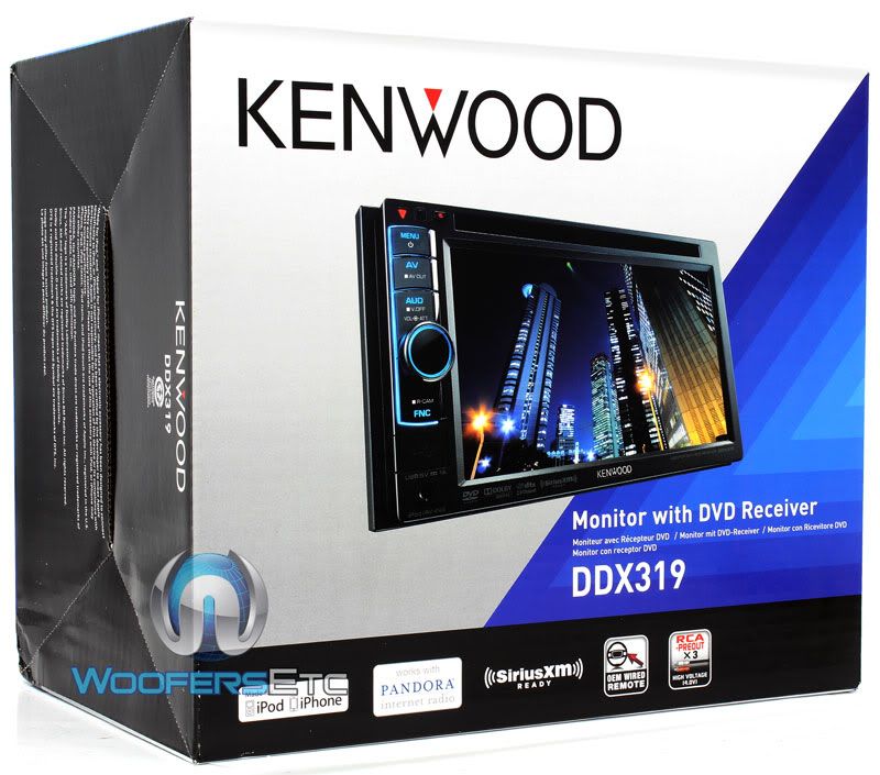 DDX319 KENWOOD IN DASH DOUBLE DIN 6.1 TOUCHSCREEN LCD CAR STEREO 