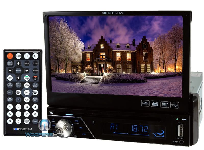 VIR 7830B SOUNDSTREAM 7 TV TOUCH SCREEN CD DVD  MP4 DIVX SD USB 