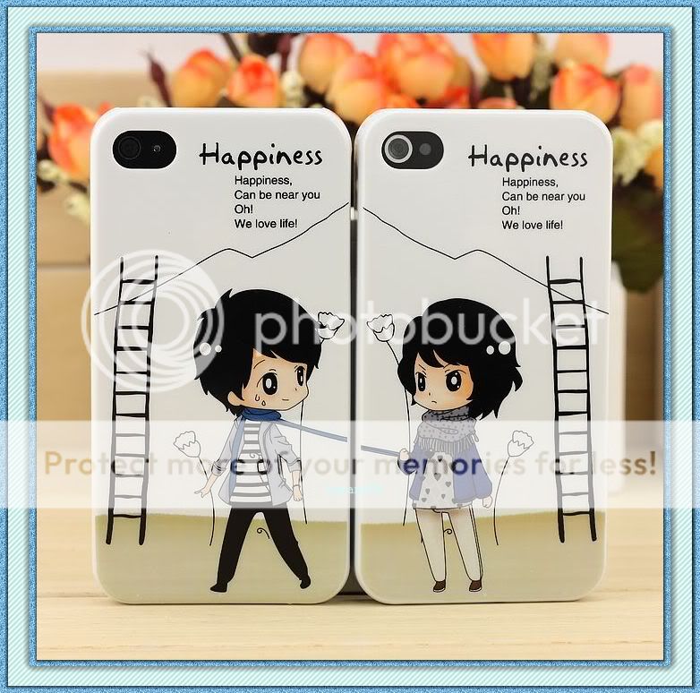 2pcs Boy+Girl Hard Valentine Lover Couple Case Cover for Apple iPhone 